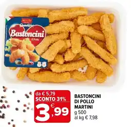Iperal Bastoncini di pollo Martini offerta