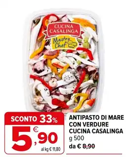 Iperal Antipasto di mare con verdure Cucina Casalinga offerta
