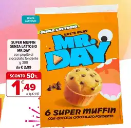 Iperal Super Muffin senza lattosio Mr. Day offerta