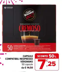 Iperal Capsule compatibili Nespresso Vergnano offerta