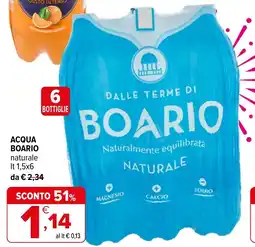 Iperal Acqua Boario naturale offerta