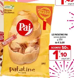Iperal Patatine Pai senza glutine offerta