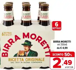 Iperal Birra Moretti offerta