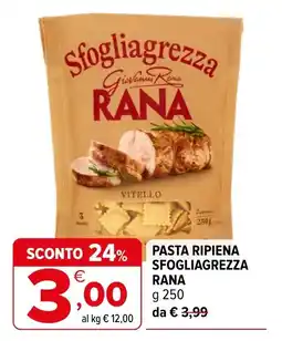 Iperal Pasta ripiena sfogliagrezza Rana offerta