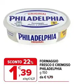 Iperal Formaggio fresco e cremoso Philadelphia offerta