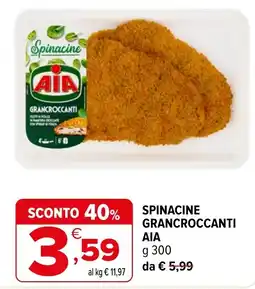 Iperal Spinacine gran croccanti AIA offerta