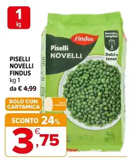 Iperal Piselli Novelli Findus offerta