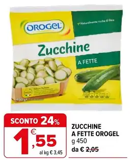Iperal Zucchine a fette Orogel offerta