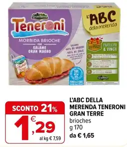 Iperal L'ABC della merenda Teneroni Gran Terre offerta
