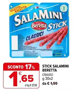 Iperal Stick salamini beretta classici offerta