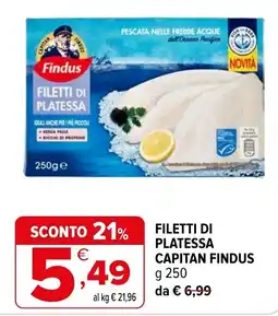 Iperal Filetti di platessa capitan findus offerta