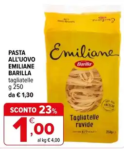 Iperal Pasta all'uovo Emiliane Barilla offerta