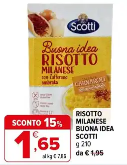 Iperal Risotto Milanese Buona Idea Scotti offerta