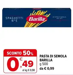 Iperal Pasta di semola Barilla offerta