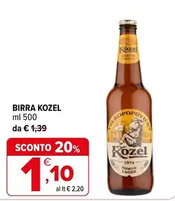 Iperal Birra Kozel offerta