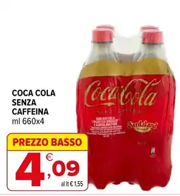 Iperal Coca Cola senza caffeina offerta