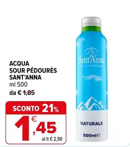 Iperal Acqua sour pédourès sant'anna offerta