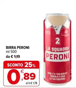 Iperal Birra Peroni offerta