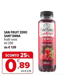 Iperal San Fruit Zero frutti rossi offerta