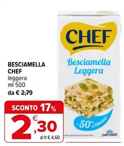 Iperal Besciamella Leggera Chef offerta