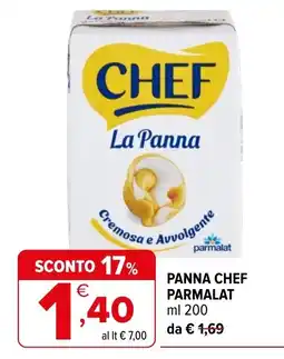 Iperal Panna Chef Parmalat offerta