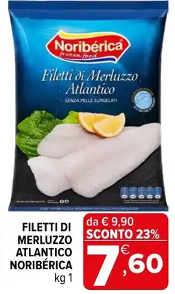 Iperal Filetti di Merluzzo Atlantico Noribérica offerta