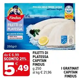Iperal Filetti di platessa capitan findus offerta