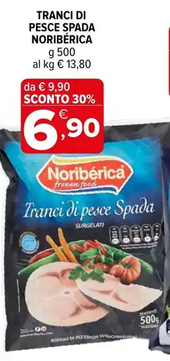 Iperal Tranci di pesce Spada Noribérica offerta