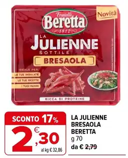 Iperal La julienne bresaola beretta offerta