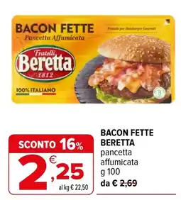 Iperal Bacon Fette Beretta pancetta affumicata offerta