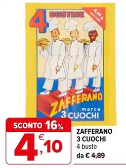 Iperal Zafferano marca 3 cuochi offerta