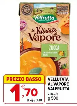 Iperal Vellutata al vapore Valfrutta zucca offerta