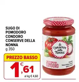 Iperal Sugo di pomodoro Condoro offerta