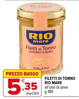 Iperal Filetti di Tonno Rio Mare offerta