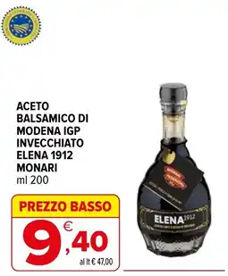 Iperal Aceto balsamico di Modena IGP invecchiato Elena 1912 Monari offerta