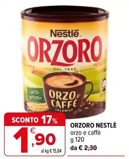 Iperal Orzoro Nestlé offerta