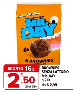 Iperal Brownies senza lattosio Mr. Day offerta