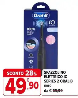 Iperal Spazzolino elettrico io series 2 oral-b nero offerta