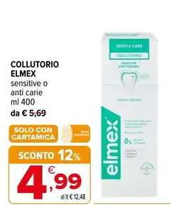Iperal Collutorio Elmex sensitive o anti carie offerta