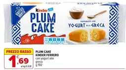 Iperal Plum cake Kinder Ferrero offerta