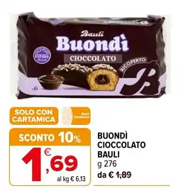 Iperal Buondì Cioccolato Bauli offerta