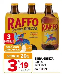 Iperal Birra grezza Raffo offerta