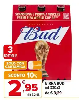 Iperal Birra Bud offerta