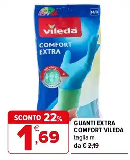 Iperal Guanti extra comfort Vileda offerta