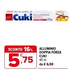 Iperal Alluminio doppia forza Cuki offerta