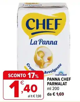 Iperal Panna Chef Parmalat offerta