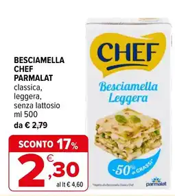 Iperal Besciamella Chef Parmalat offerta
