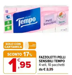 Iperal Fazzoletti pelli sensibili Tempo offerta