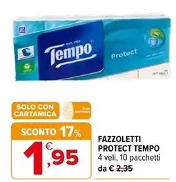 Iperal Fazzoletti Protect Tempo offerta