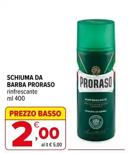 Iperal Schiuma da barba Proraso rinfrescante offerta
